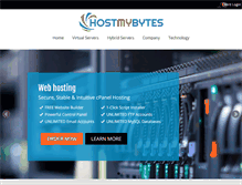 Tablet Screenshot of hostmybytes.com